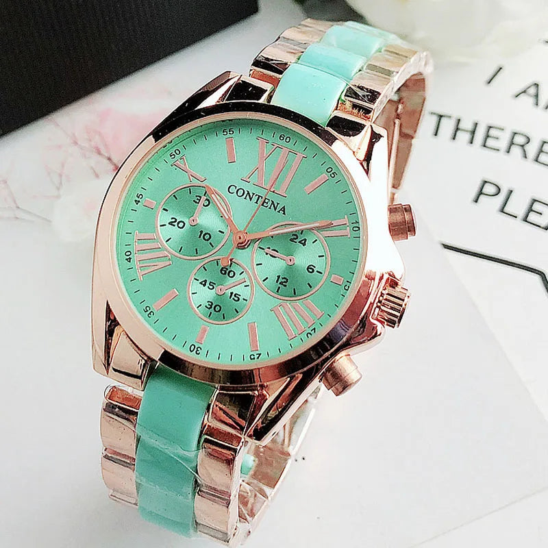 Reloj de pulsera de cuarzo en diferentes colores