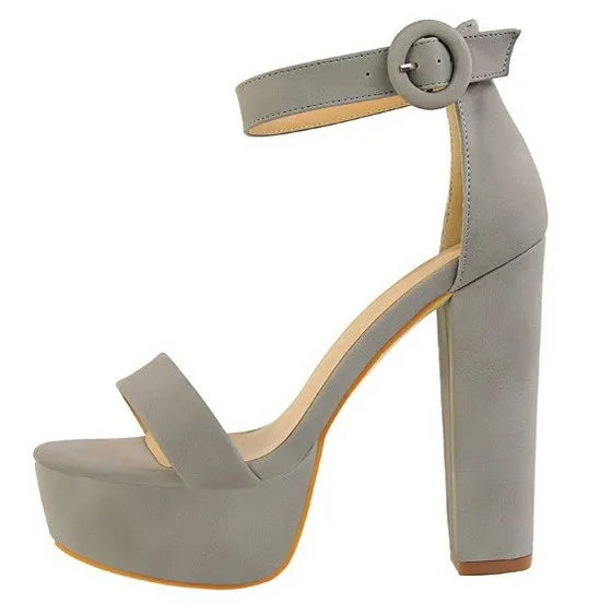 Sandalias negras 13 cm