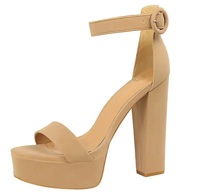 Sandalias negras 13 cm