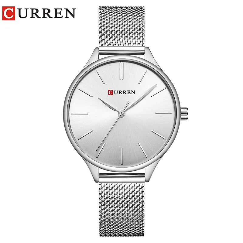 CURREN Reloj de pulsera de cuarzo para mujer