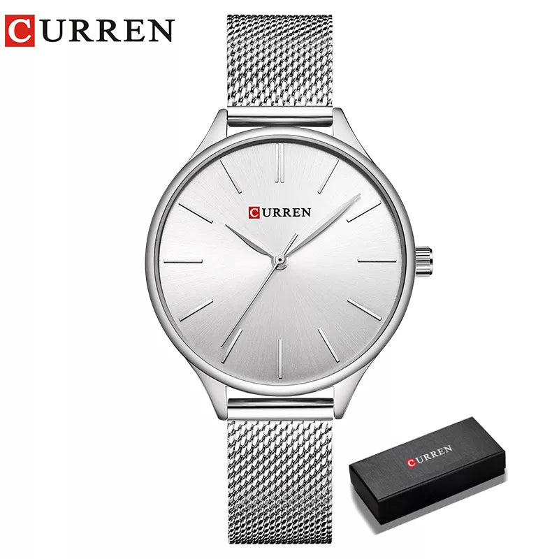 CURREN Reloj de pulsera de cuarzo para mujer