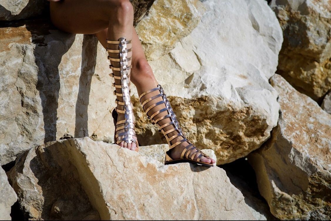 Sandalias de gladiador romanas