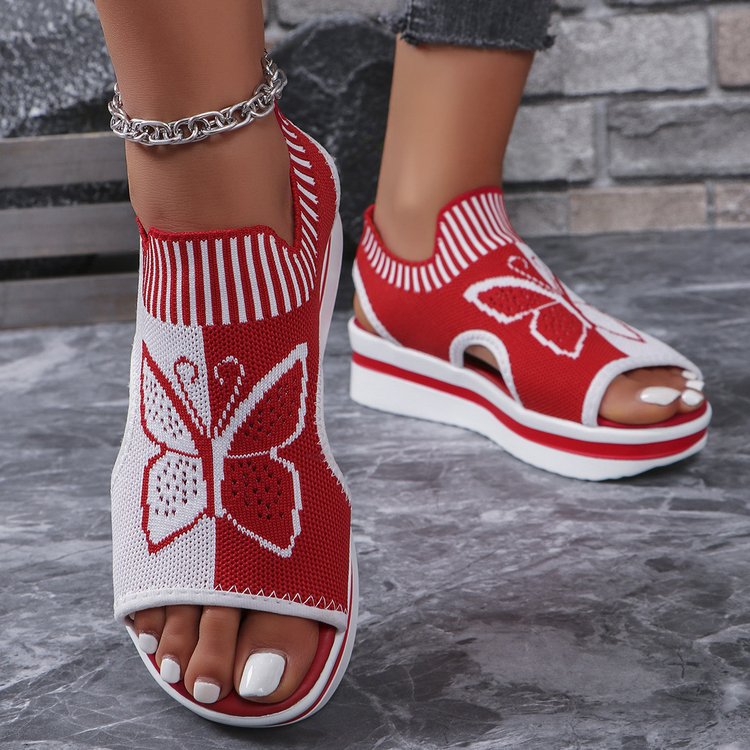 Sandalias deportivas mariposa