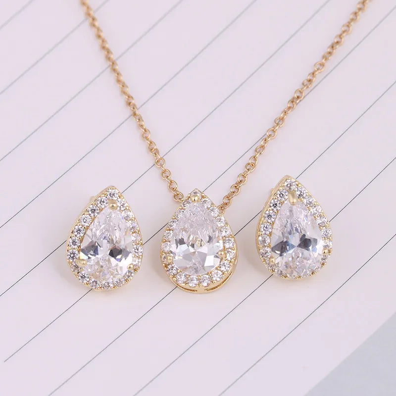 Conjunto de joyería nigeriana con circonita