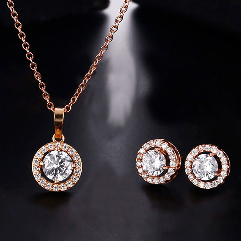 Conjunto de joyería nigeriana con circonita