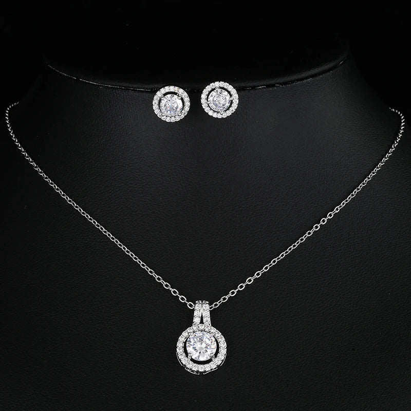 Conjunto de joyería nigeriana con circonita