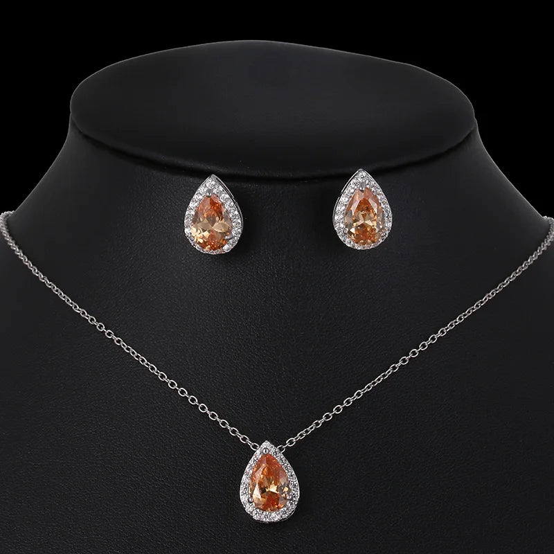 Conjunto de joyería nigeriana con circonita