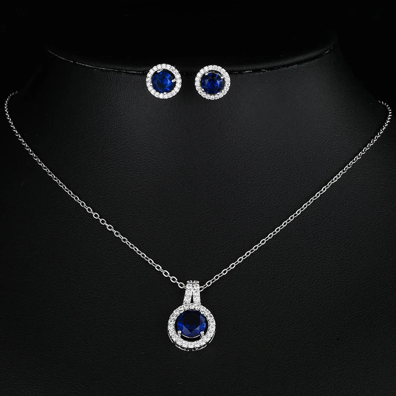 Conjunto de joyería nigeriana con circonita
