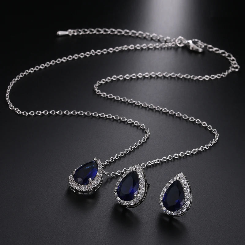 Conjunto de joyería nigeriana con circonita