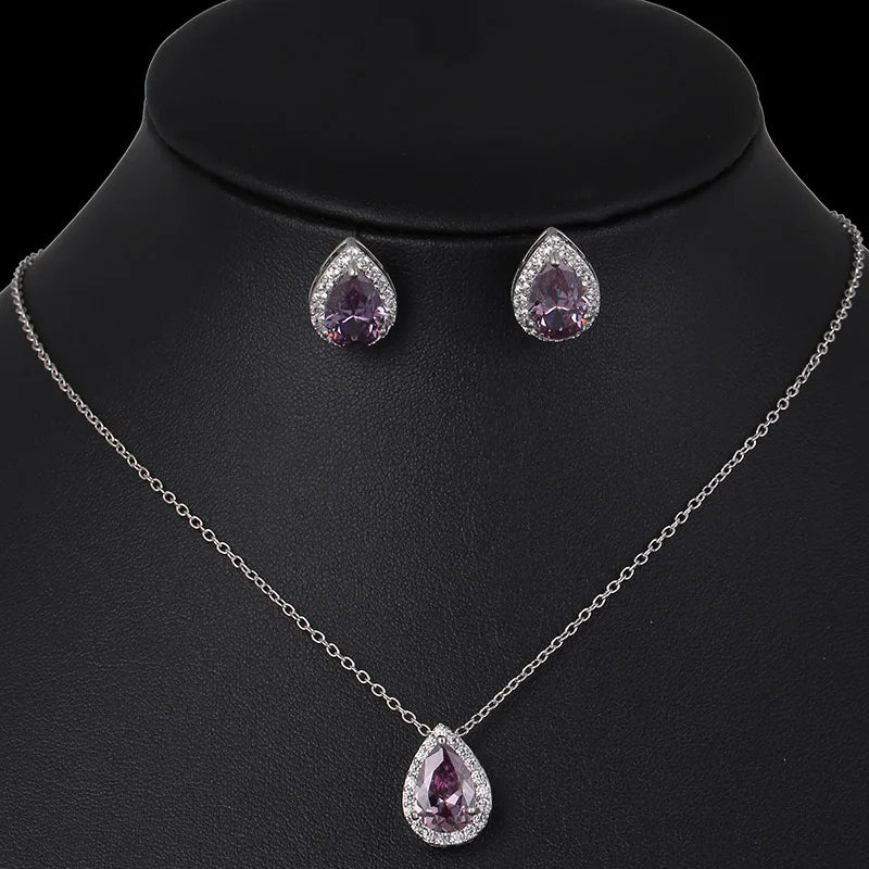 Conjunto de joyería nigeriana con circonita
