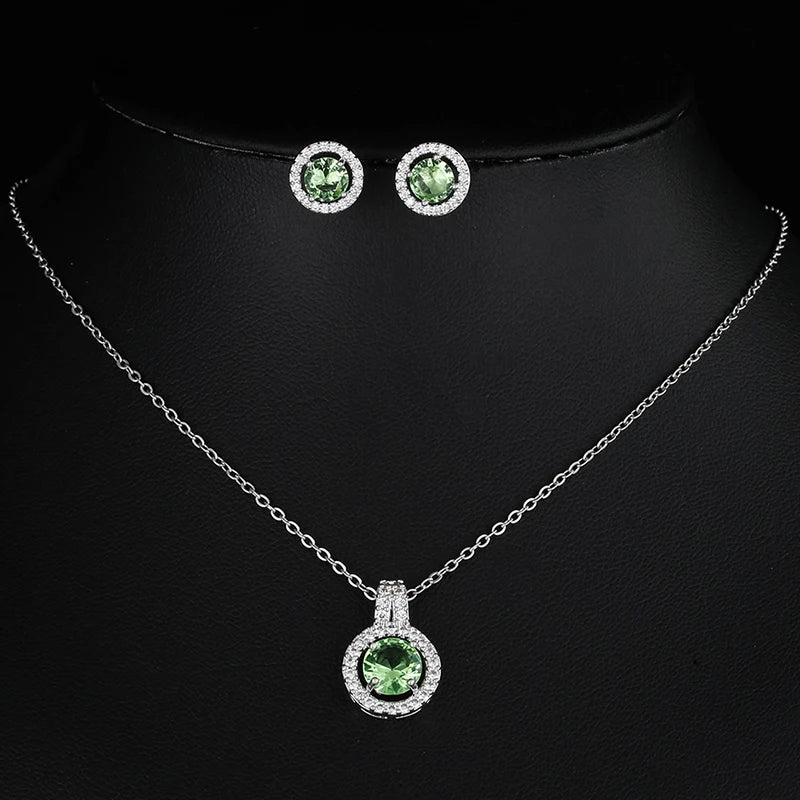 Conjunto de joyería nigeriana con circonita