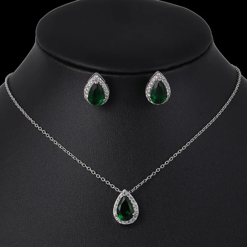 Conjunto de joyería nigeriana con circonita