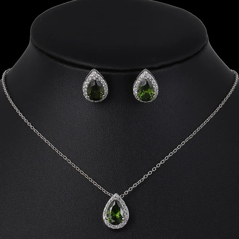 Conjunto de joyería nigeriana con circonita